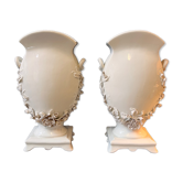 Paire de vases en porcelaine "Vieux Paris"