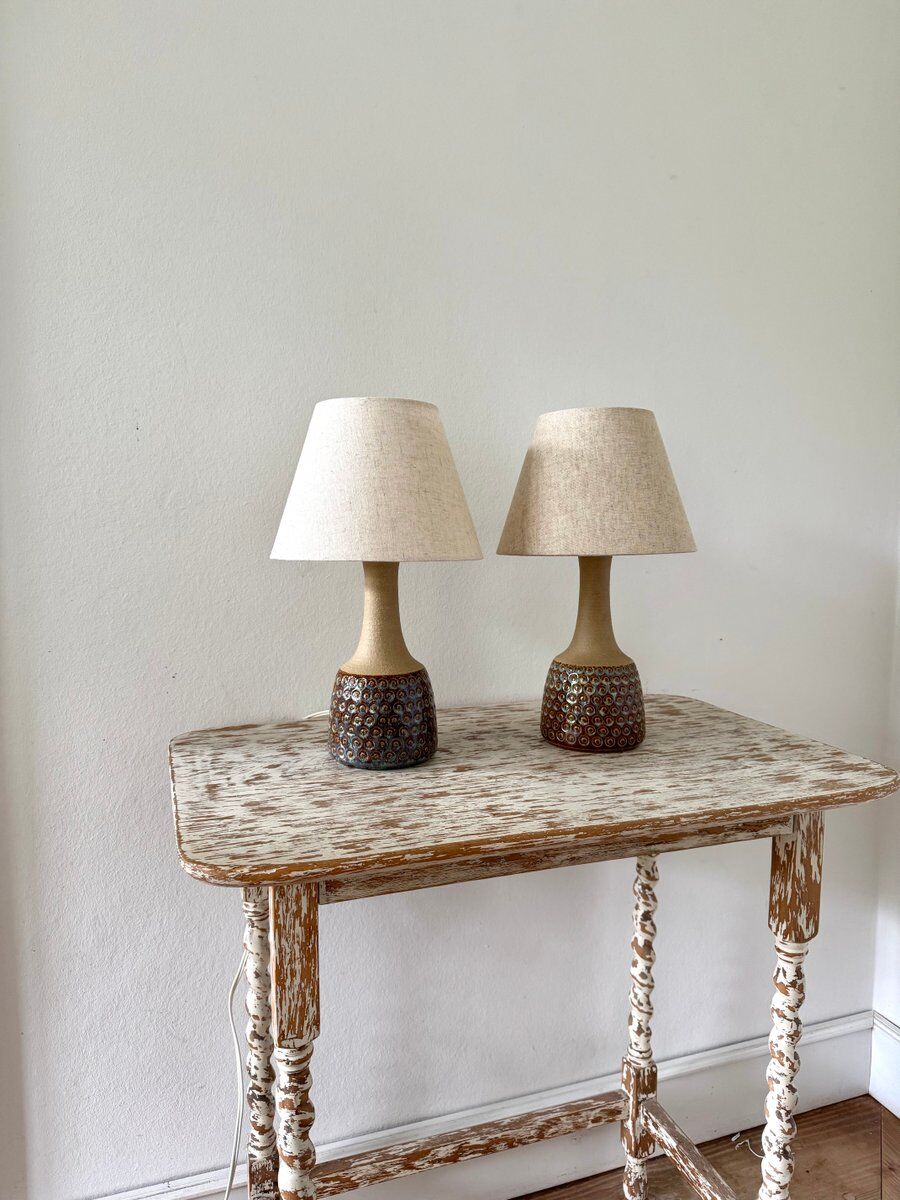 Table lamps by Einar Johansen for Søholm Stentøj, 1970s, set of 2