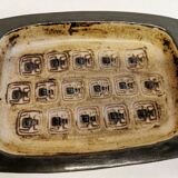 Square ashtray/stoneware bowl with sung glaze from royal copenhagen - designed by jørgen mogensen