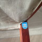 Rare - Set of 4 Louis Philippe/restoration style chairs with medallion - Blue / cherry color