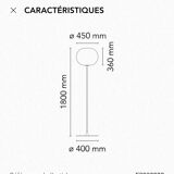 Lampadaires GLO BALL family FLOS