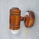 Danish pine wood wall sconce light