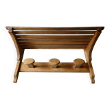 coat rack with hat rack in solid wood