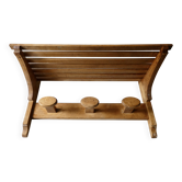 coat rack with hat rack in solid wood