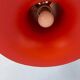 Vintage orange cone-shaped Raak suspension