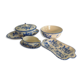Set of dishes, salad bowl, soup kitchen - blue decor