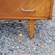 Vintage chest of drawers from the 50s in blond oak 4 drawers feet bobbin