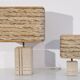 Pair of vintage stone lamps 1970