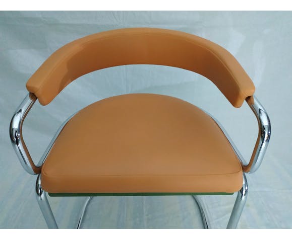Pair of chairs in chrome tubular 1970