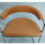 Pair of chairs in chrome tubular 1970
