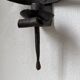 Wrought iron candle holders 1900 brutalist sconces
