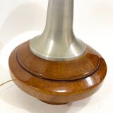 70s floor lamp in ceramic and chrome metal