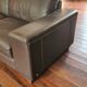 Natuzzi 3-seater sofa in full grain brown leather