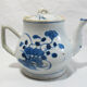 Ancient blue white teapot, China Qing Dynasty