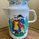 Grand, piché, par/cafetière folklore, breton vintage en émail