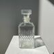 Vintage glass whiskey decanter H:22cm