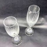 Set of 2 Baccarat Masséna champagne flutes.