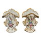 Pair of porcelain wedding vases XIXth