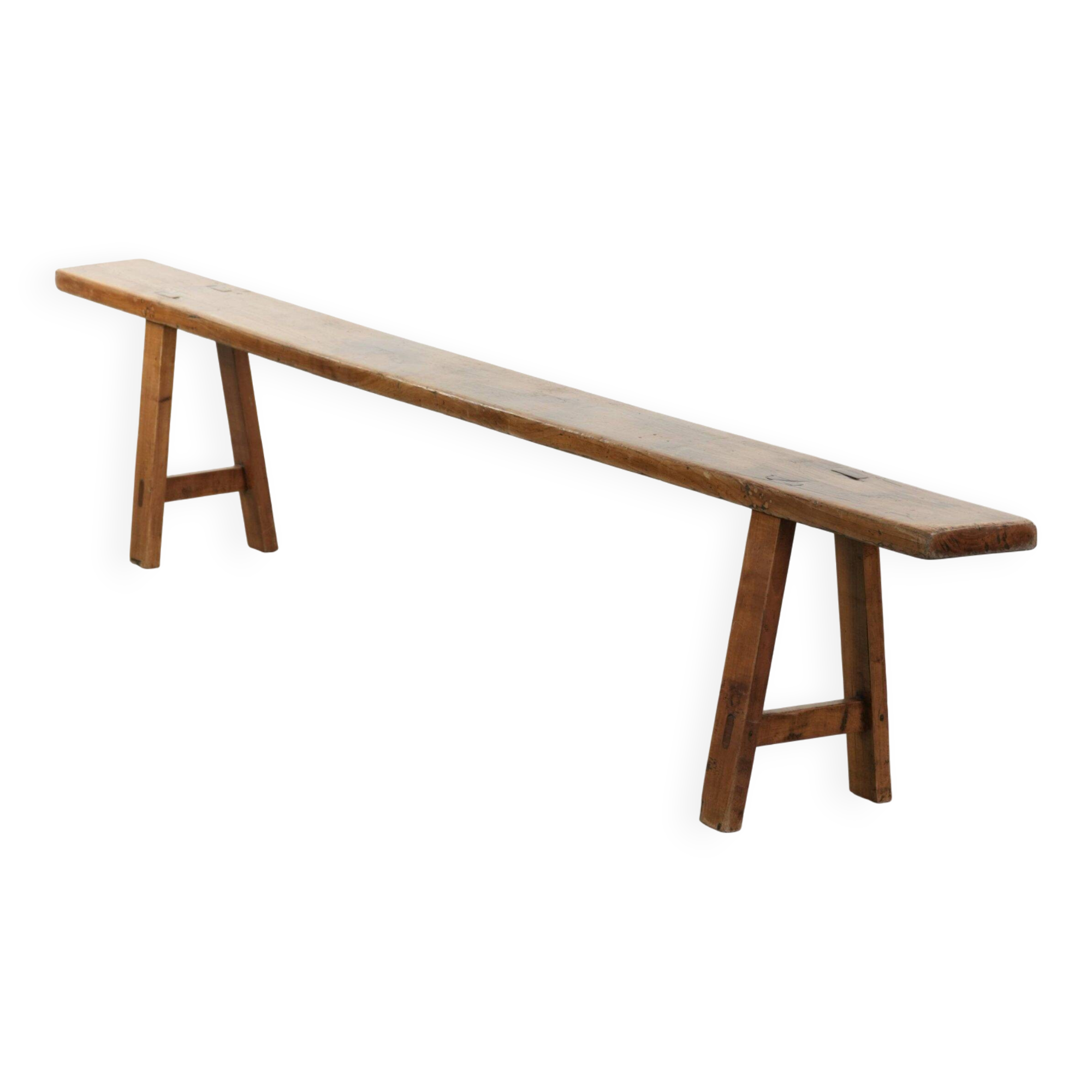 Banc de couloir brocante français / banc pour la table à manger avec un super look