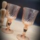 Set 4 verres à vin rose