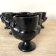 Coquetiers hen in black opaline