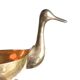 Trinket bowl bird in brass, years 60