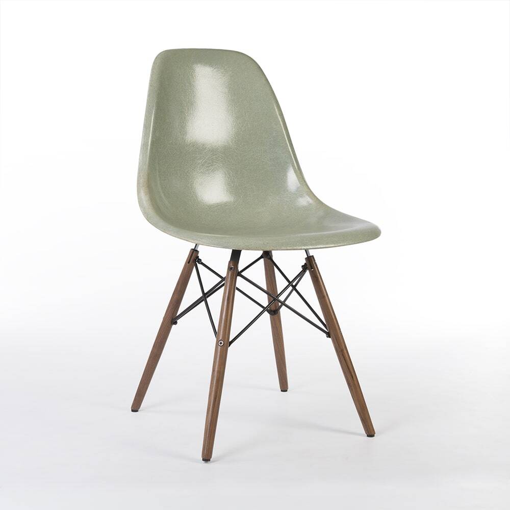Light Seafoam Herman Miller Vintage Eames DSW Dining Side Shell Chair
