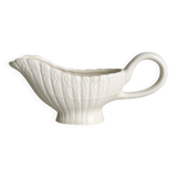 White slip gravy boat