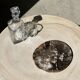 Dish in petrified wood
