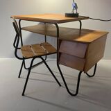 Children's desk from the 50s Jacques Hitier style