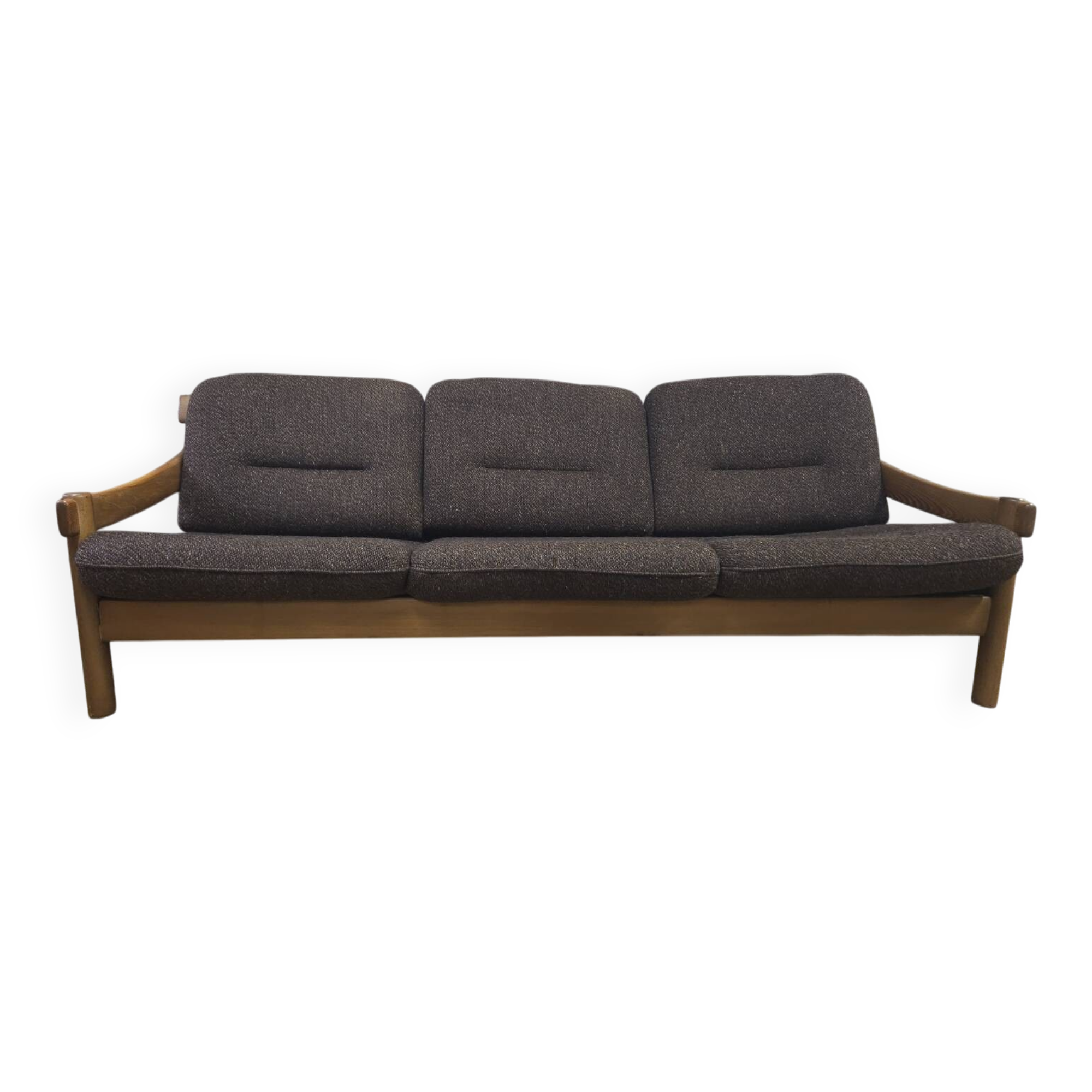 3-seater sofa in terry wool from the 1970s