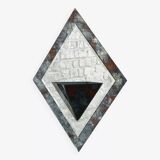 Vintage art deco beveled mirror