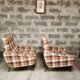 Pair of vintage armchairs