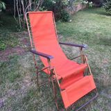 Vintage camping long chair