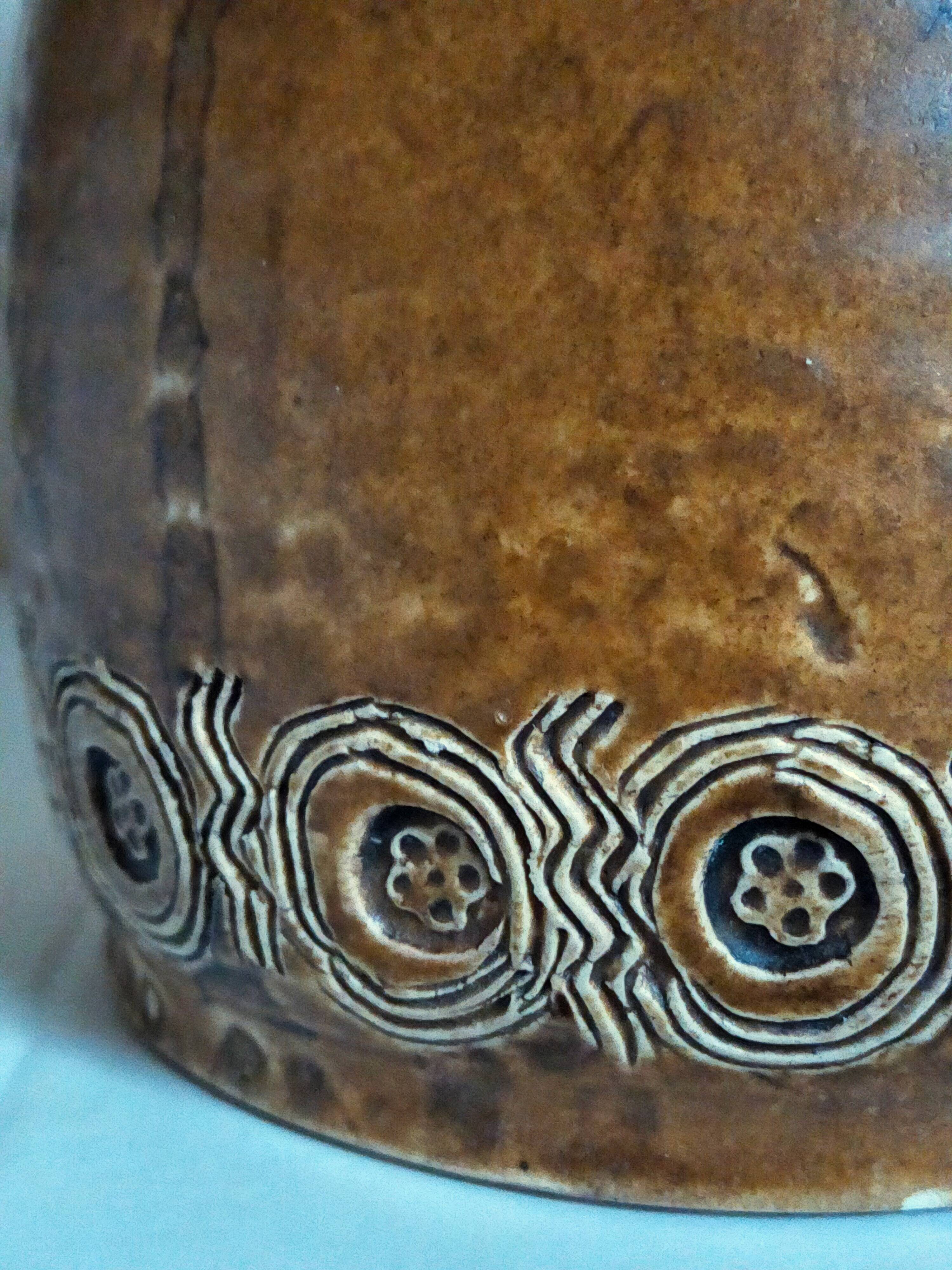 Ceramic potter's pitcher by F.CHEDEVILLE 20th century