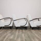 Armchairs by Jindrich Halabala, 1940s, Set of 3