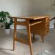 Vintage oak compass foot desk