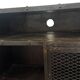 Industrial Vintage Metal Bar Cabinet in Iron and Steel with Mesh Doors