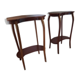 Louis XV style crop table pair