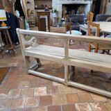 Old church bench in oak