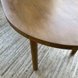 70s oval pine table from Les Arcs
