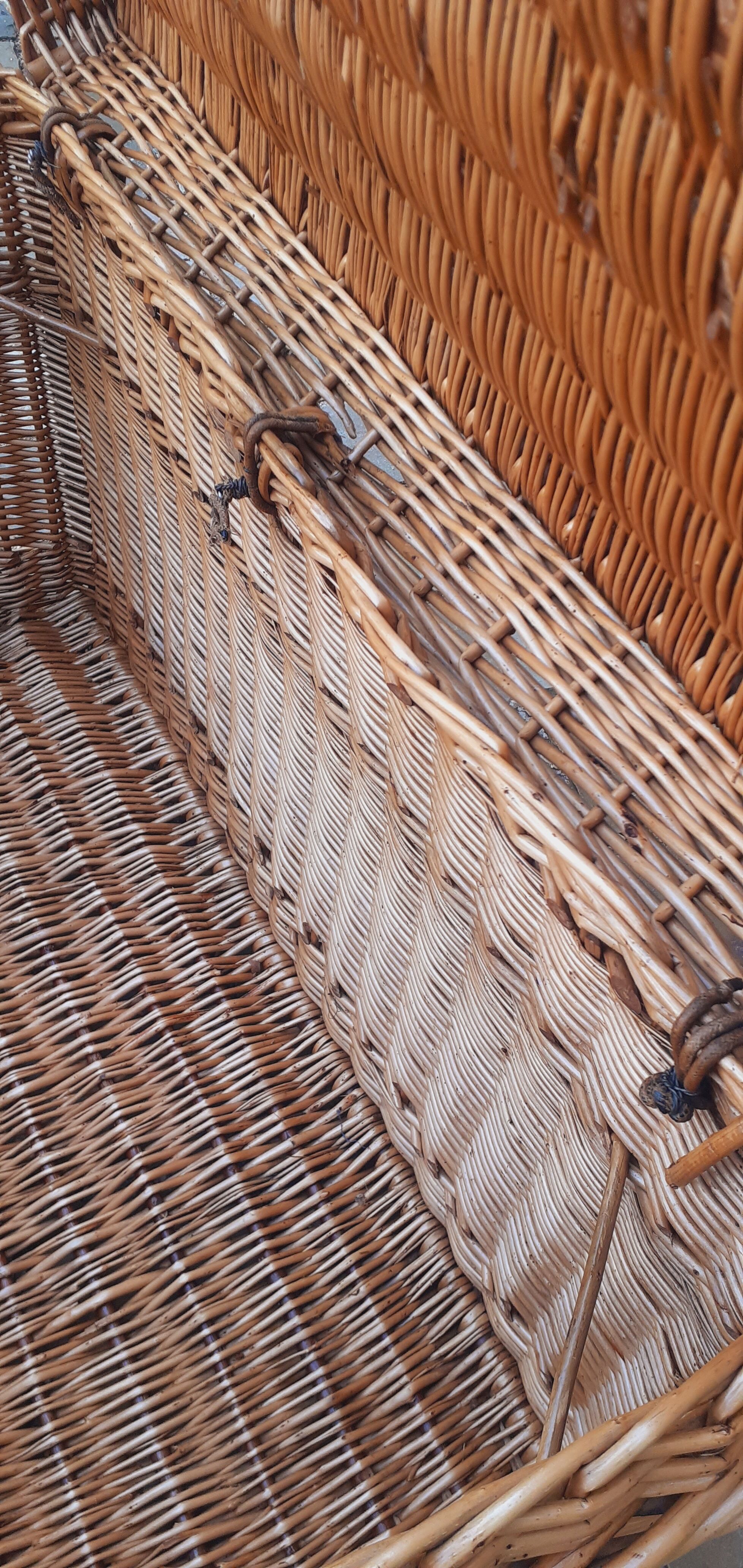 Rattan storage trunk late nineteenth century