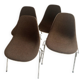 Set of 4 DSS chairs by Herman Miller