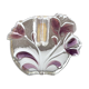 Walther Glas Solitaire Block Vase – Textured Floral Relief – Vintage German
