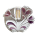 Walther Glas Solitaire Block Vase – Textured Floral Relief – Vintage German
