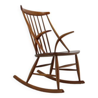 1960s Illum Wikkelso Gyngestol No. 3 Rocking Chair for Niels Eilersen, 2 items available