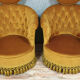 Pair of toad chairs in the shape of the Napoleon III era around 1850