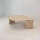 Italian travertine coffee table, 1980's