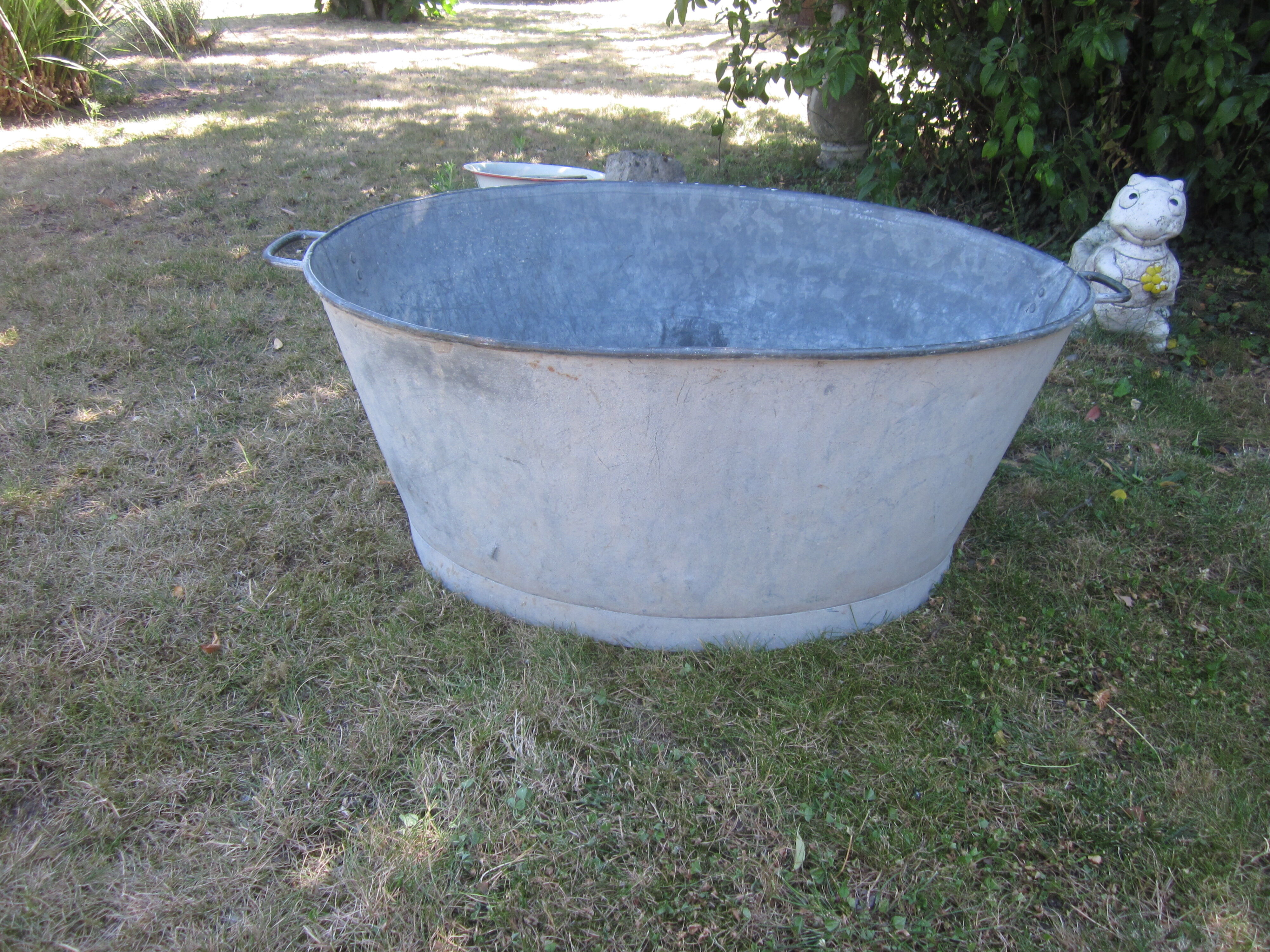 Old zinc basin