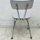 Set of 4 vintage grey chrome Formica kitchen chairs.